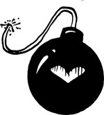 quickly drawn love bomb
